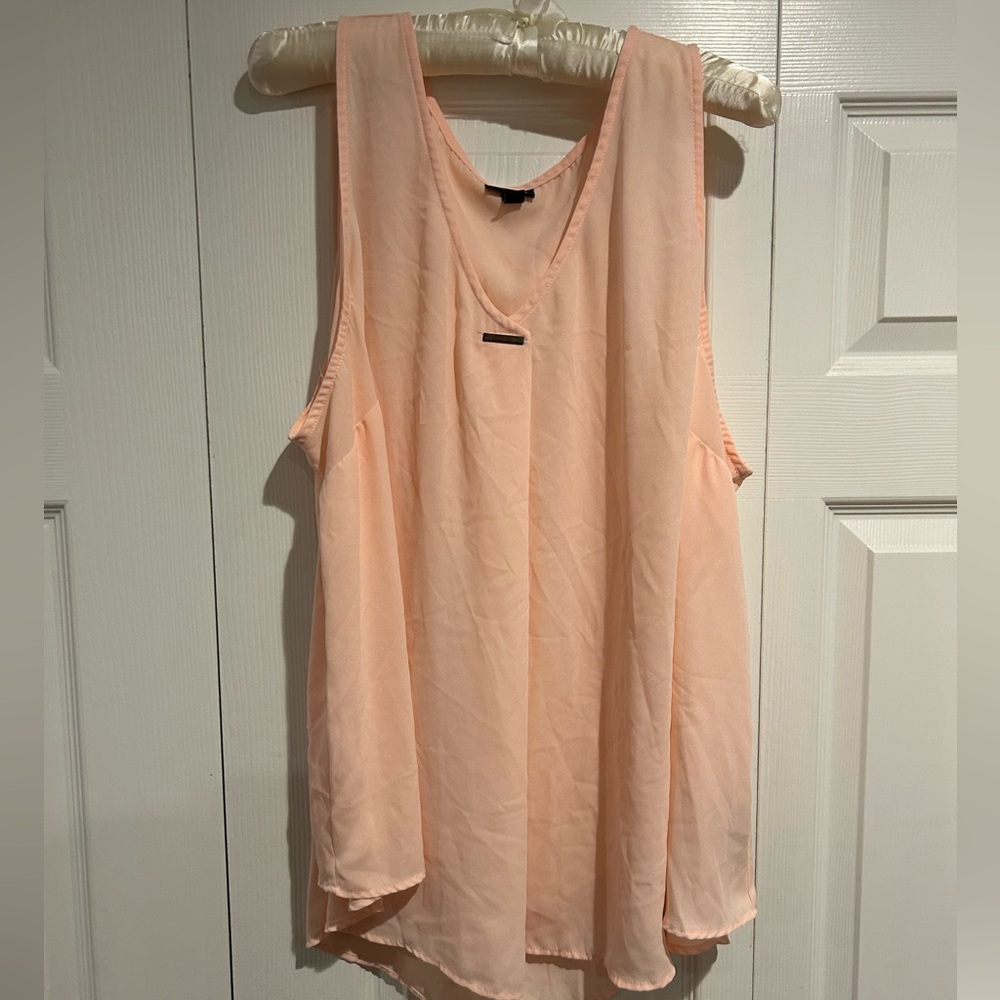 Torrid pink pleated blouse
